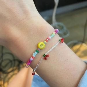 TWICE '' Jihyo '' Kiraz Bileklik Seti