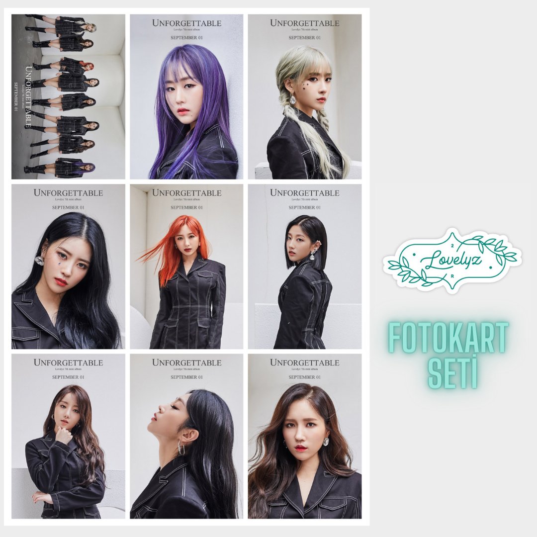 Lovelyz ''Unforgettable'' Fotokart Seti