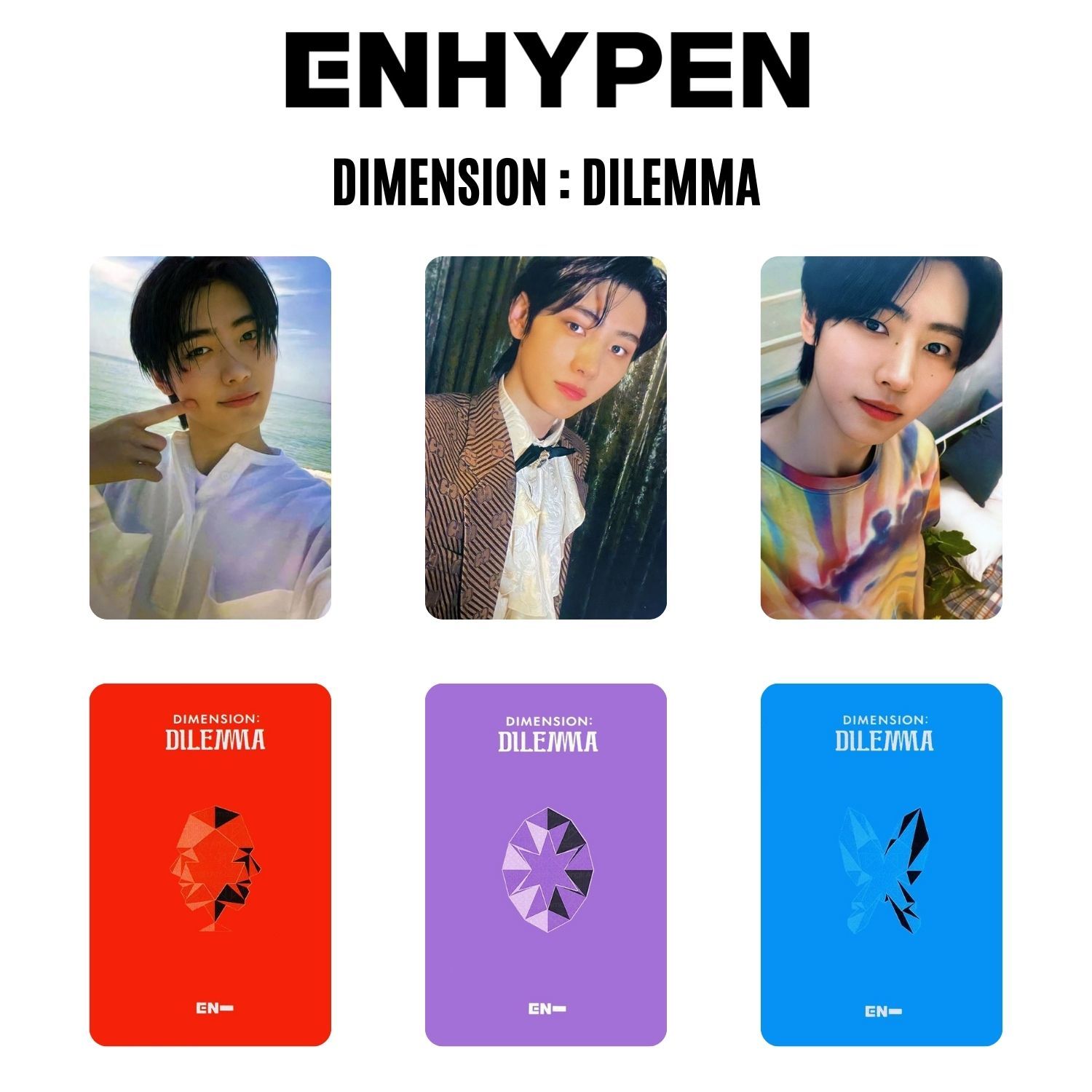 ENHYPEN Sunghoon '' DIMENSION : Dilemma '' Album Kart Seti