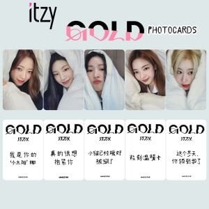 ITZY '' Gold '' Photocards POB 1