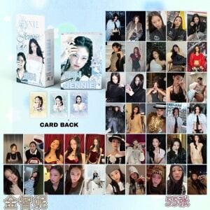 BLACKPINK '' Jennie '' Çift Yön Baskılı Hologramlı /  Lomo Card Seti (55 Pcs)