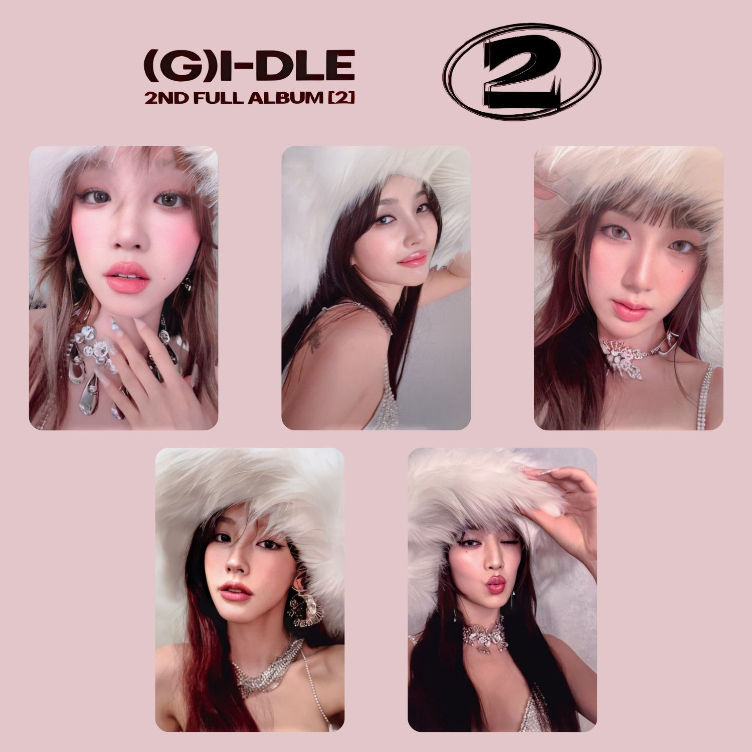 G)I-DLE '' 2 '' 1 Ver. PC Set