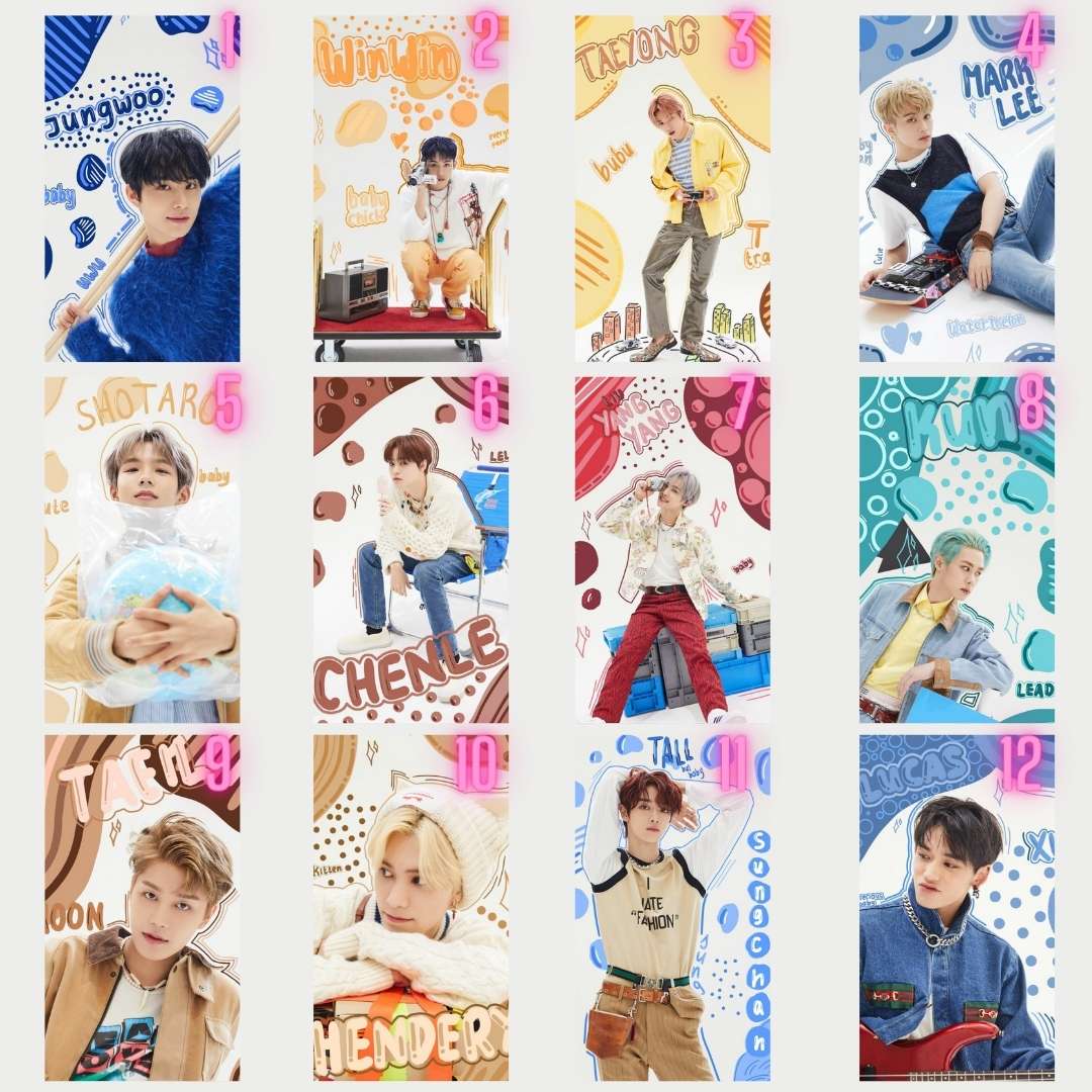 NCT 2020 Üye Mini Kartlar 1.Set