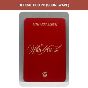 TWICE サナ　特典 soundwave with you-th TWICE Sana '' With Youth '' Soundwave POB PC
