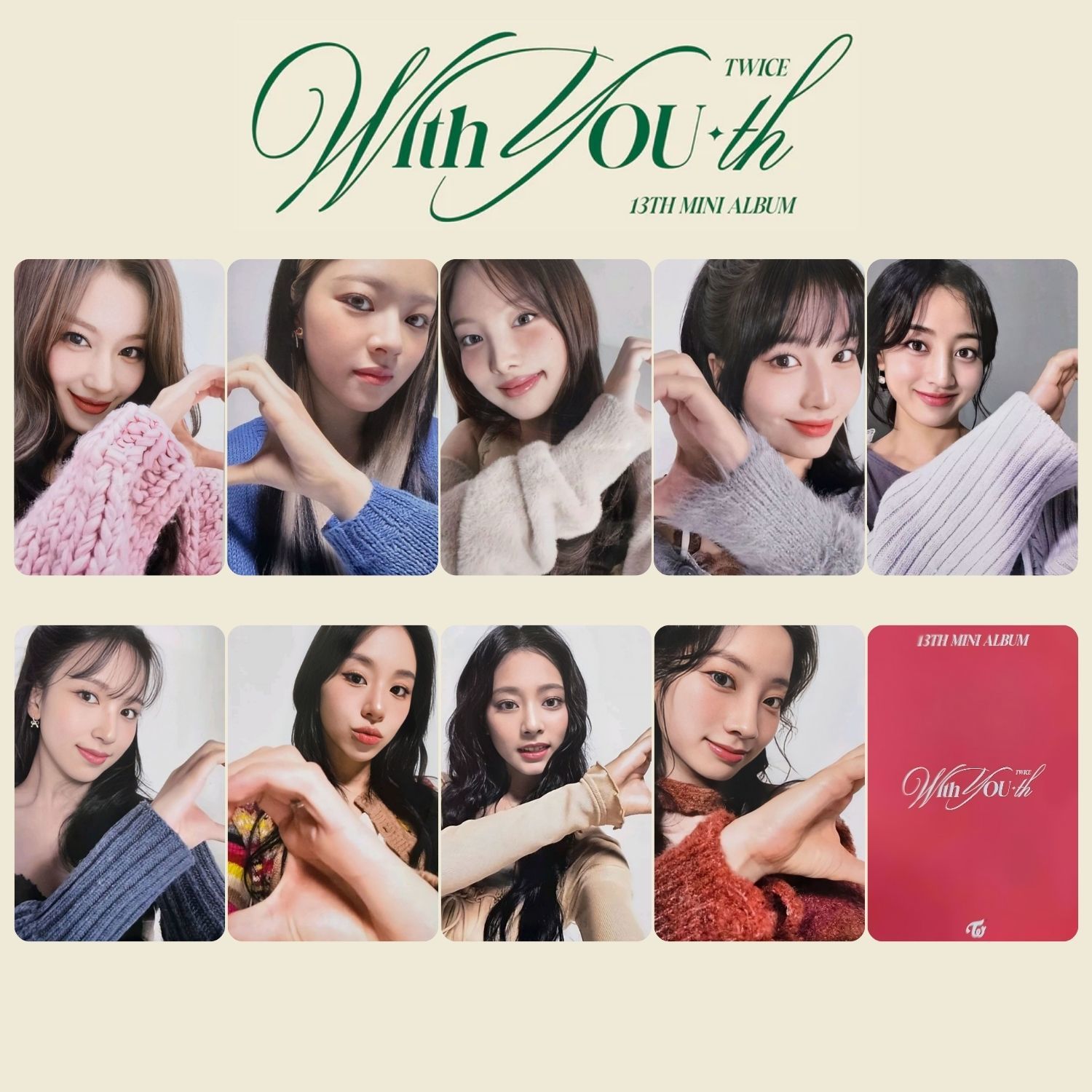 TWICE '' With You th '' POB 1 PC Set