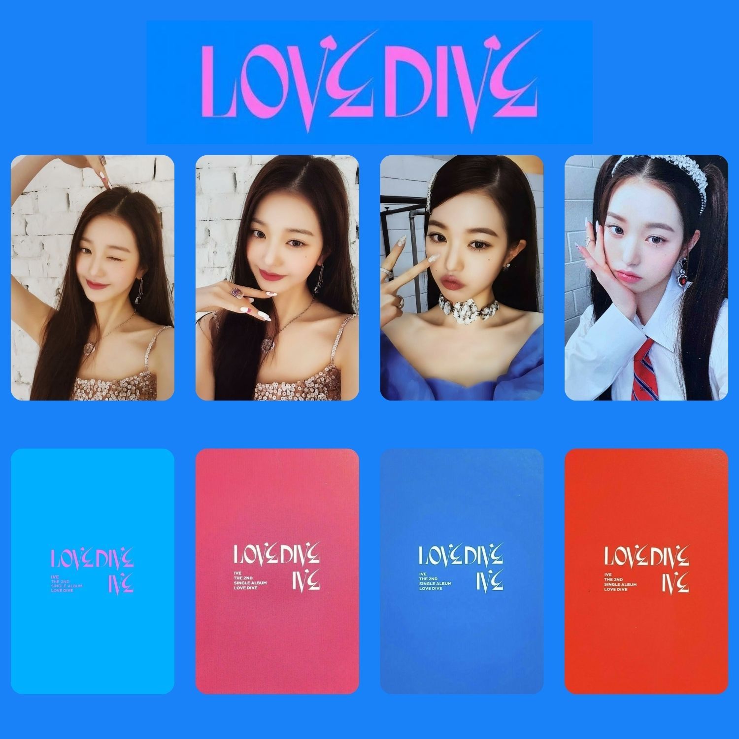 IVE Wonyoung '' Love Dive '' Albüm Kart Seti