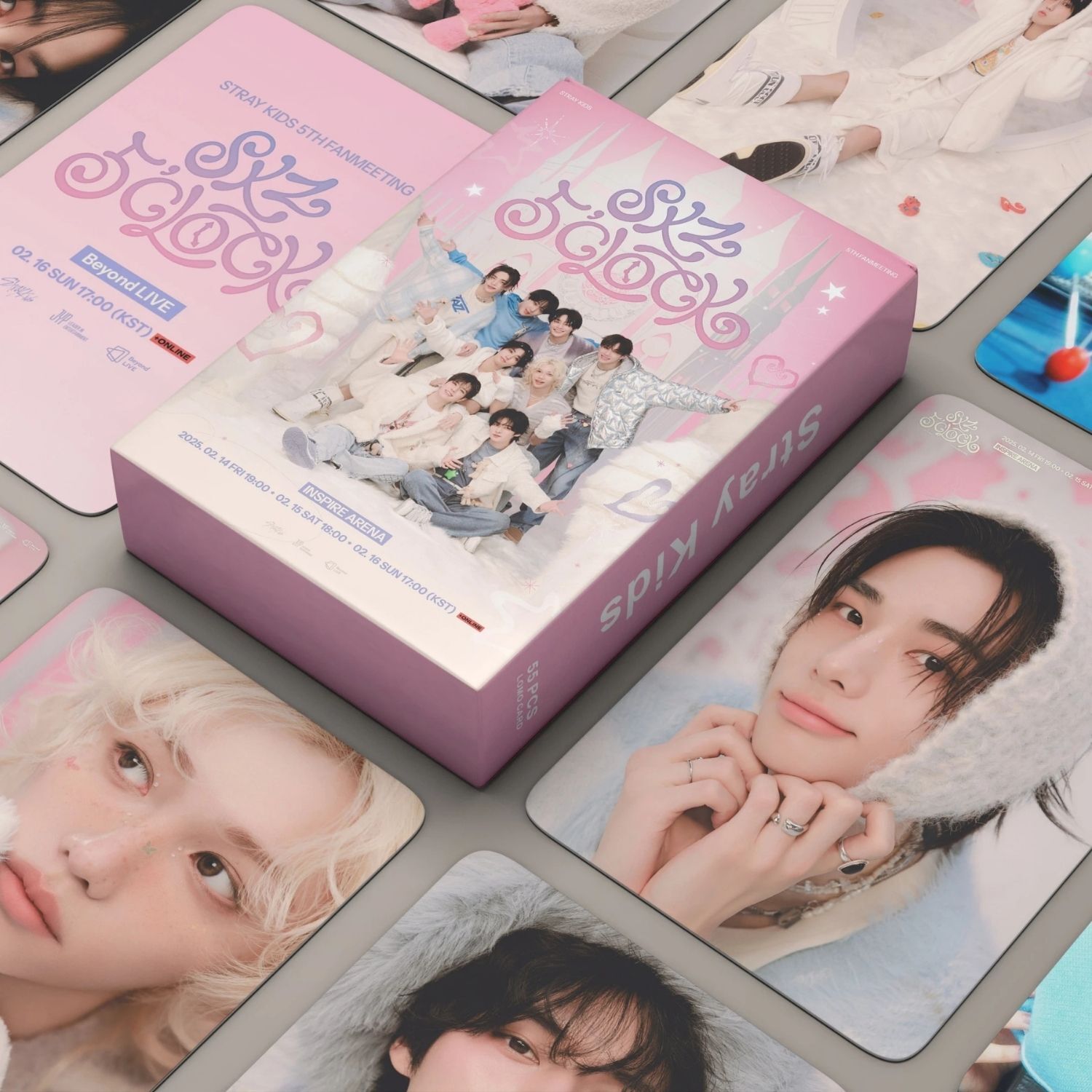 STRAY KIDS '' Skz 5'Clock '' Çift Yön Baskılı Lomo Card Seti
