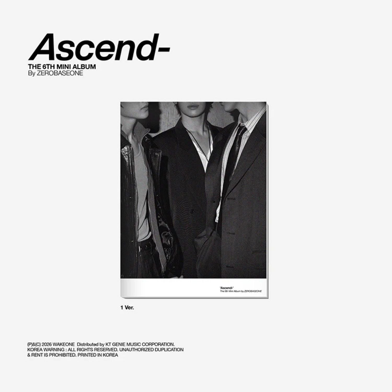 ZEROBASEONE – The 6th Mini Album [Ascend-] (Photobook Ver.) - 1 Ver.
