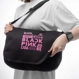 BLACKPINK '' In Your Area Kolaj '' Büyük Boy Postacı Çantası