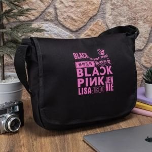 BLACKPINK '' In Your Area Kolaj '' Büyük Boy Postacı Çantası