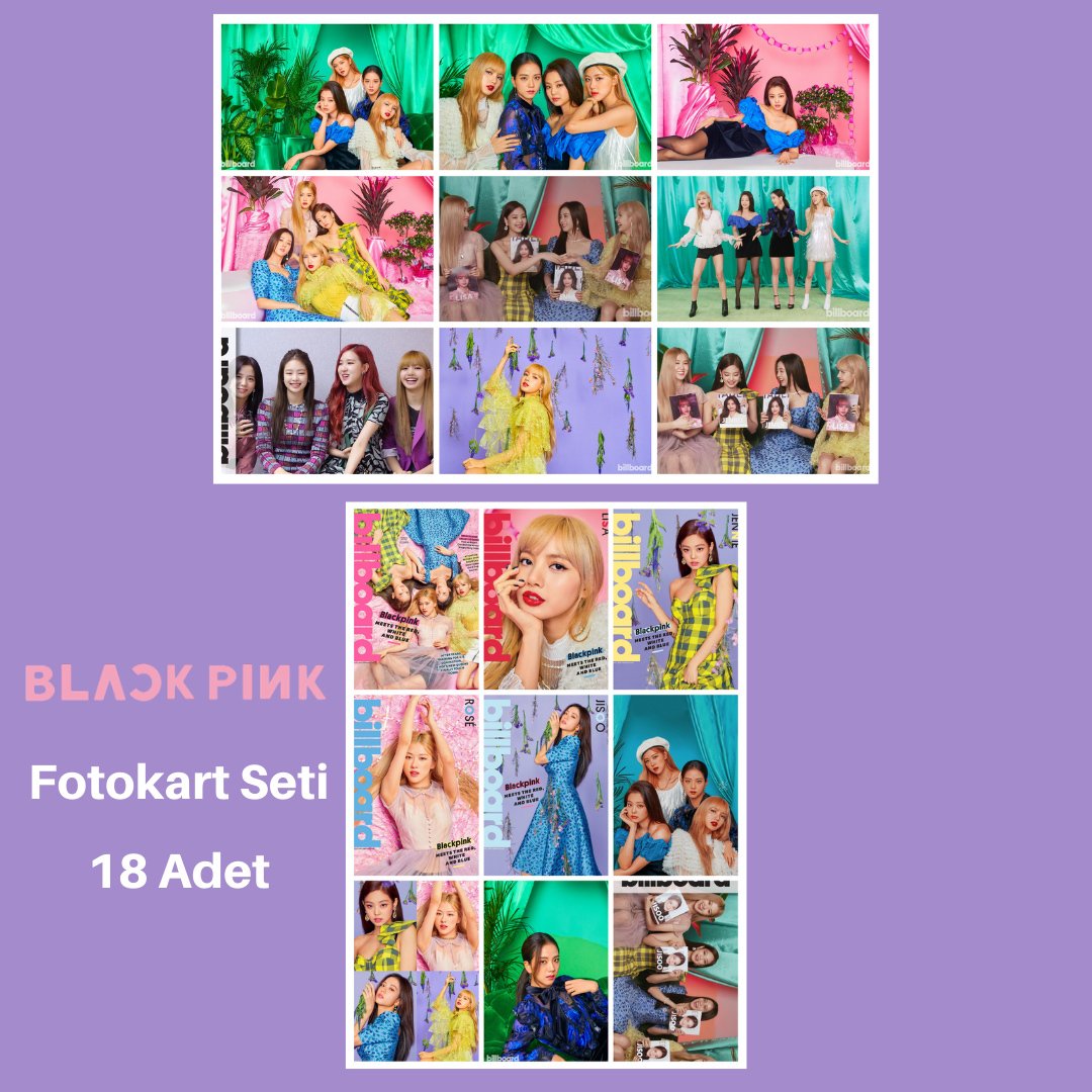 BLACKPINK ''Bilboard'' Fotokart Seti