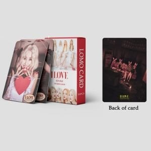 (G)I-DLE '' I Love '' Çift Yön Baskılı Lomo Card Seti
