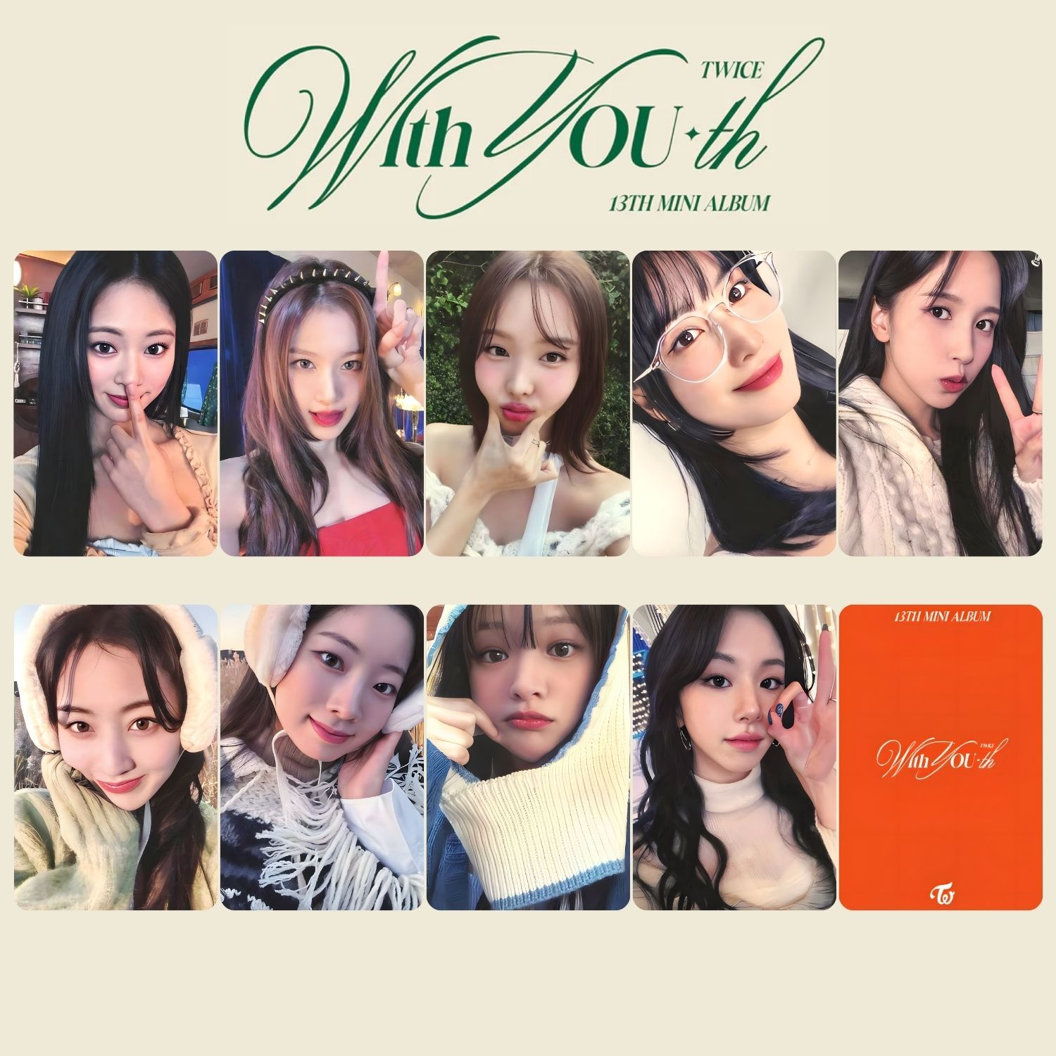 TWICE '' With You th '' POB 2 PC Set