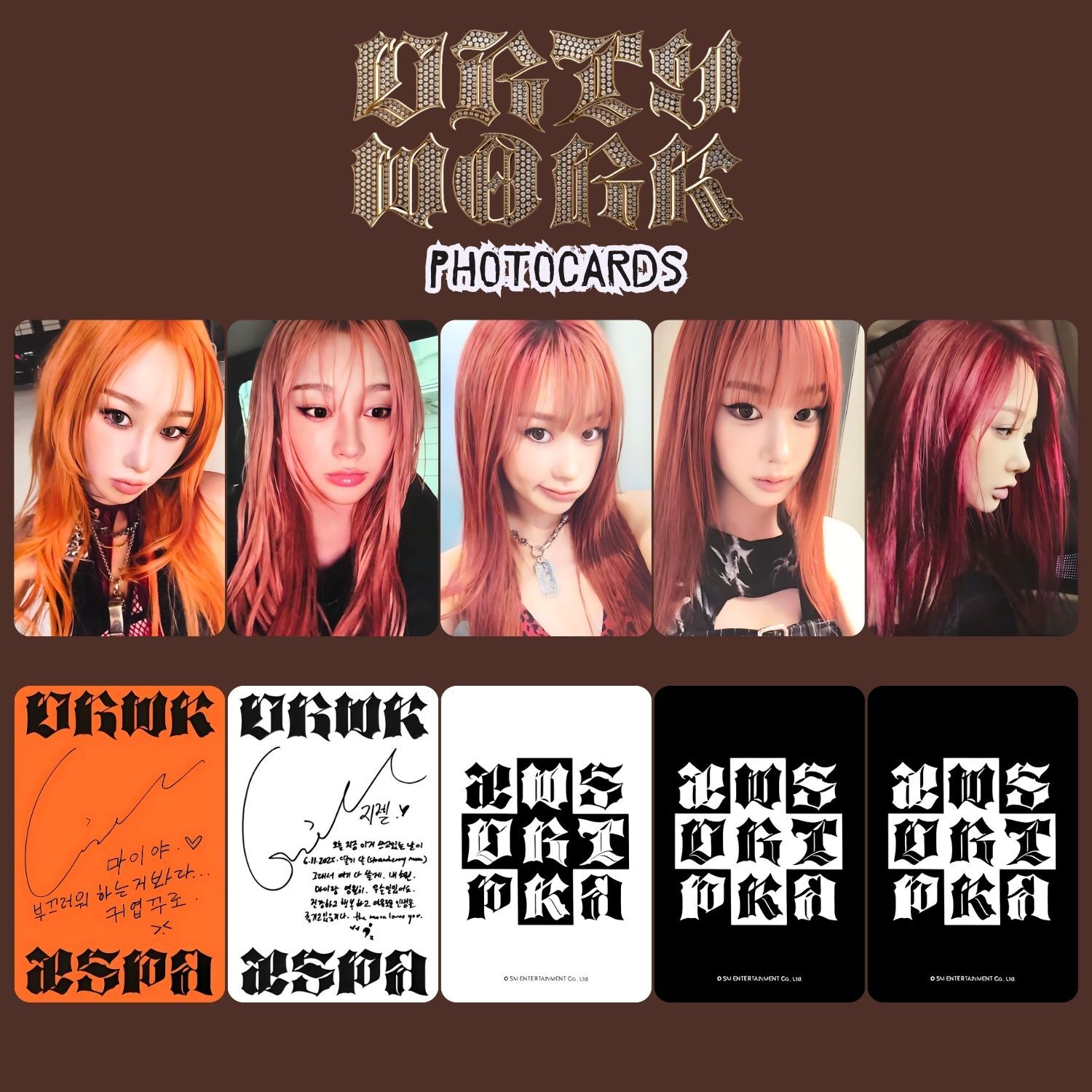 GISELLE aespa 21枚 AESPA Giselle '' Dirty Work '' Photocards Set