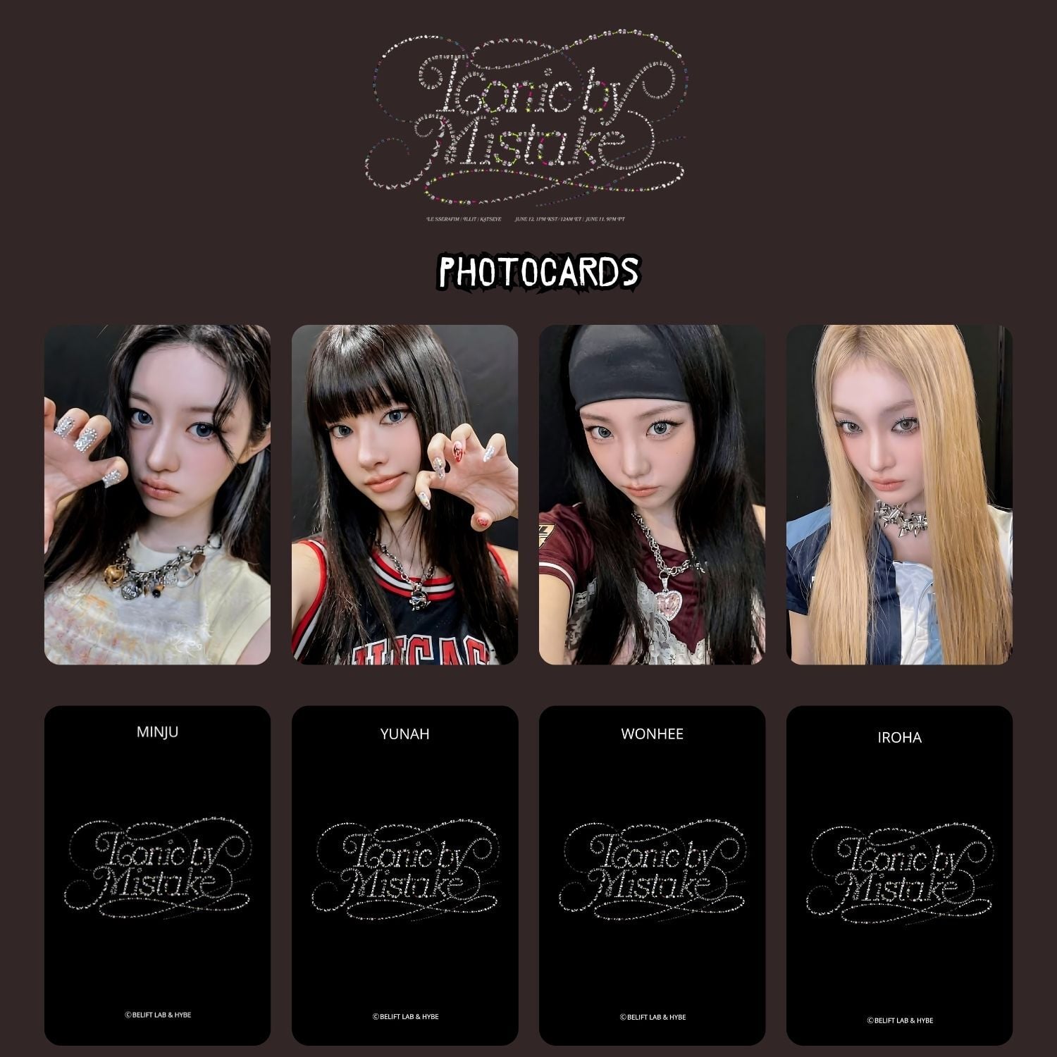 ILLIT '' Iconic by Mistake '' Photocards Set
