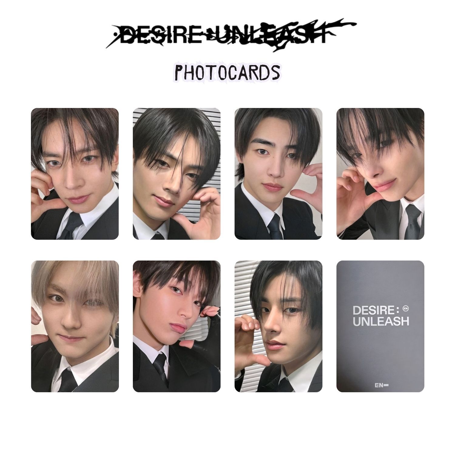ENHYPEN '' DESIRE : UNLEASH '' Photocards Set POB 1