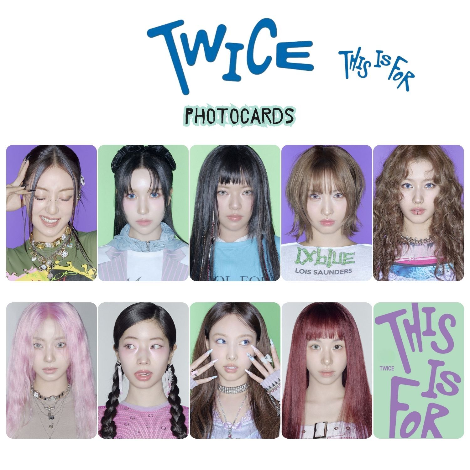 TWICE '' This is For '' Photocards Set POB 1