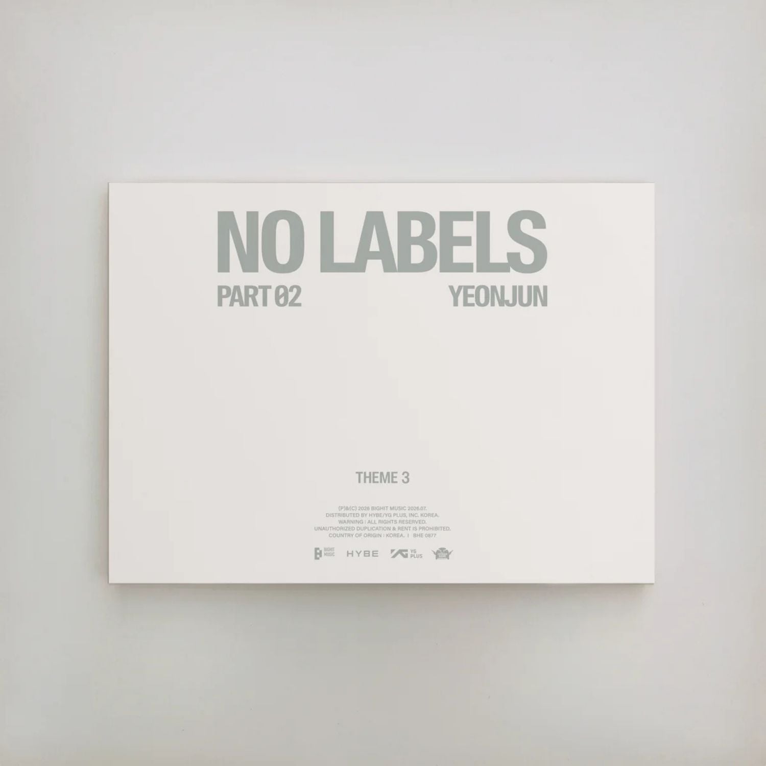 YEONJUN – ‘NO LABELS: PART 02’  - Theme 3 Ver.