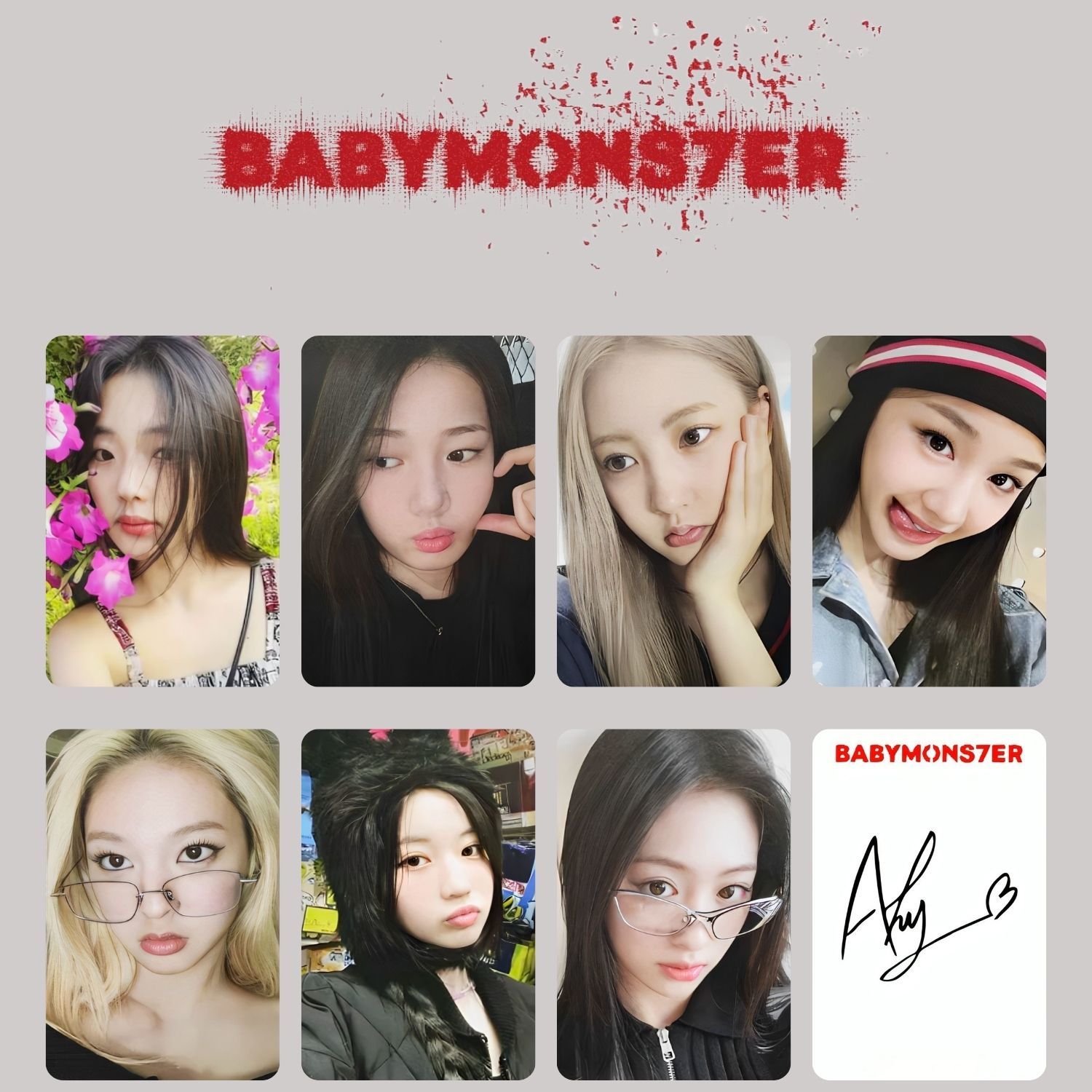 BABYMONSTER '' Babymons7er '' Tag POB Set 1 PC