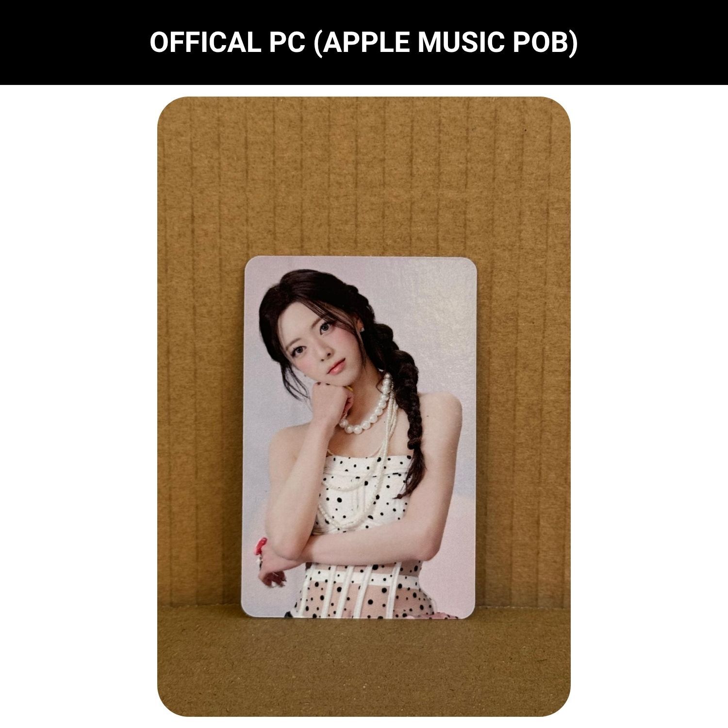 ITZY Yuna '' Motto '' Apple Music POB Photocard