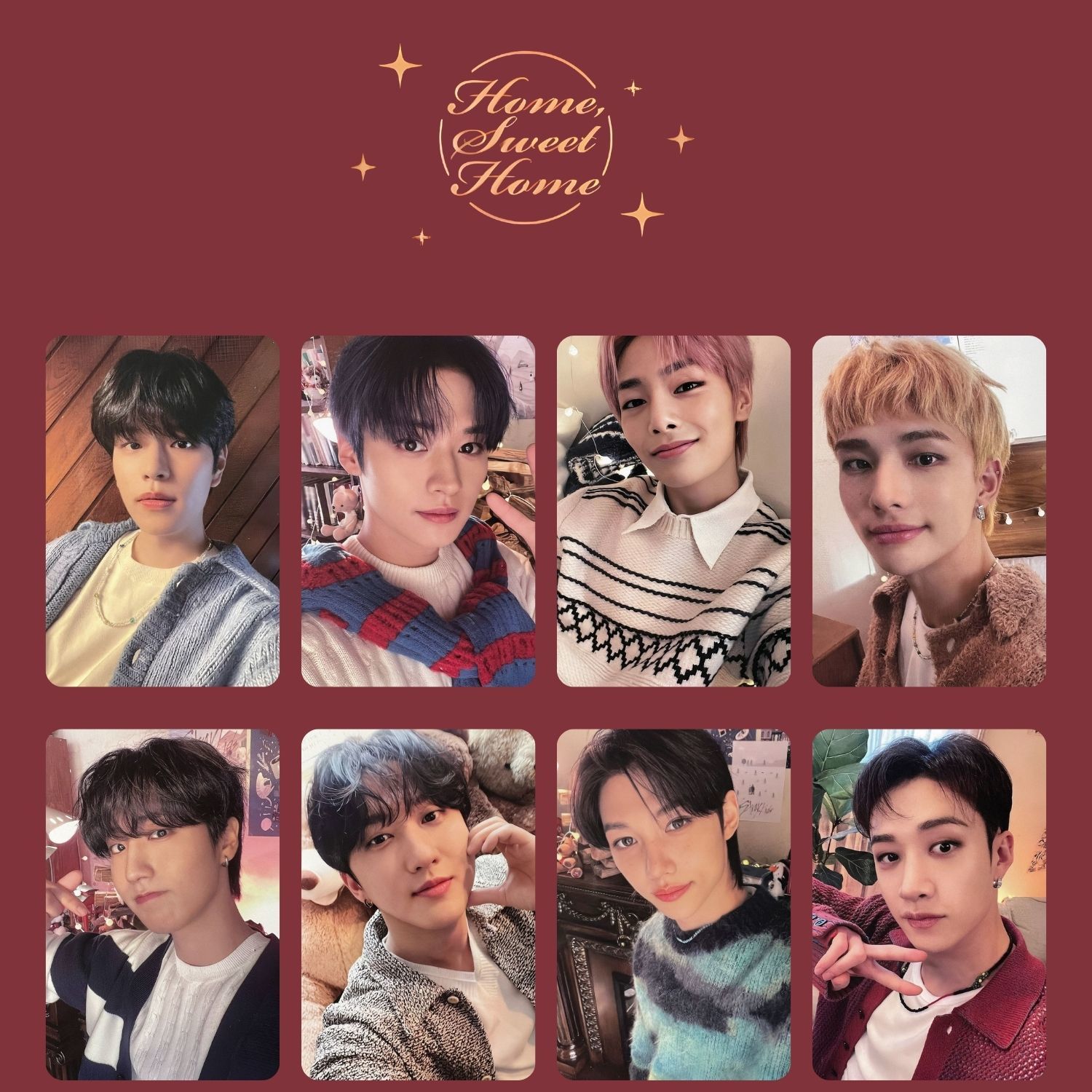 STRAY KIDS '' Official Fanclub STAY 3rd Generation Home Sweat Home '' Photocards Set
