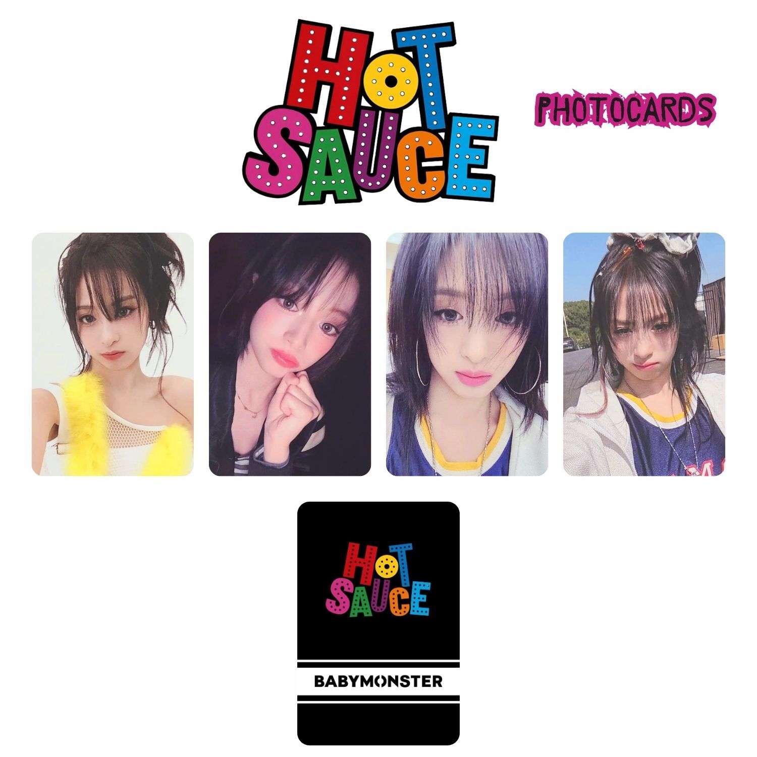 BABYMONSTER Ahyeon '' Hot Sauce '' Photocards Set