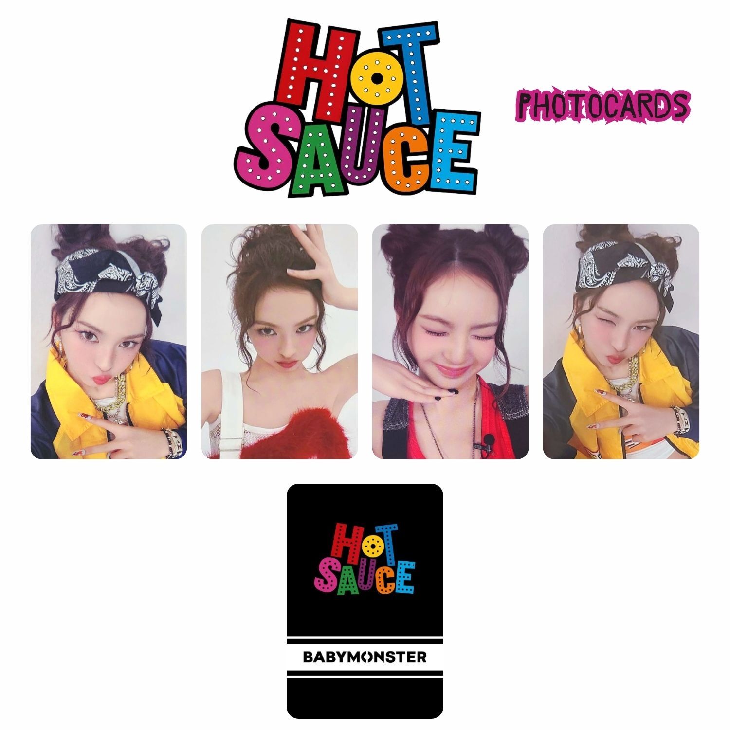 BABYMONSTER Chiquita '' Hot Sauce '' Photocards Set