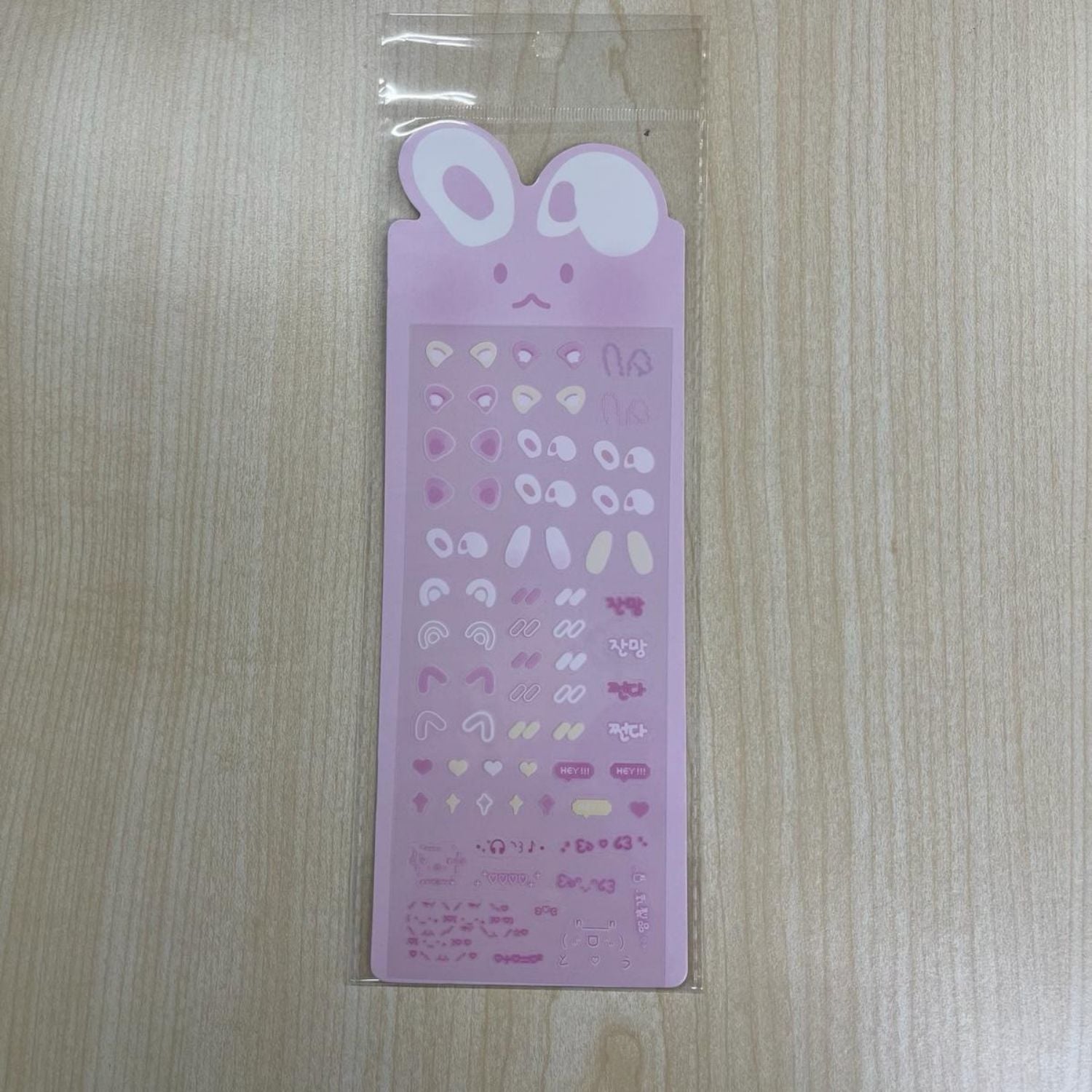 Tavşan Kulak Sticker Pembe