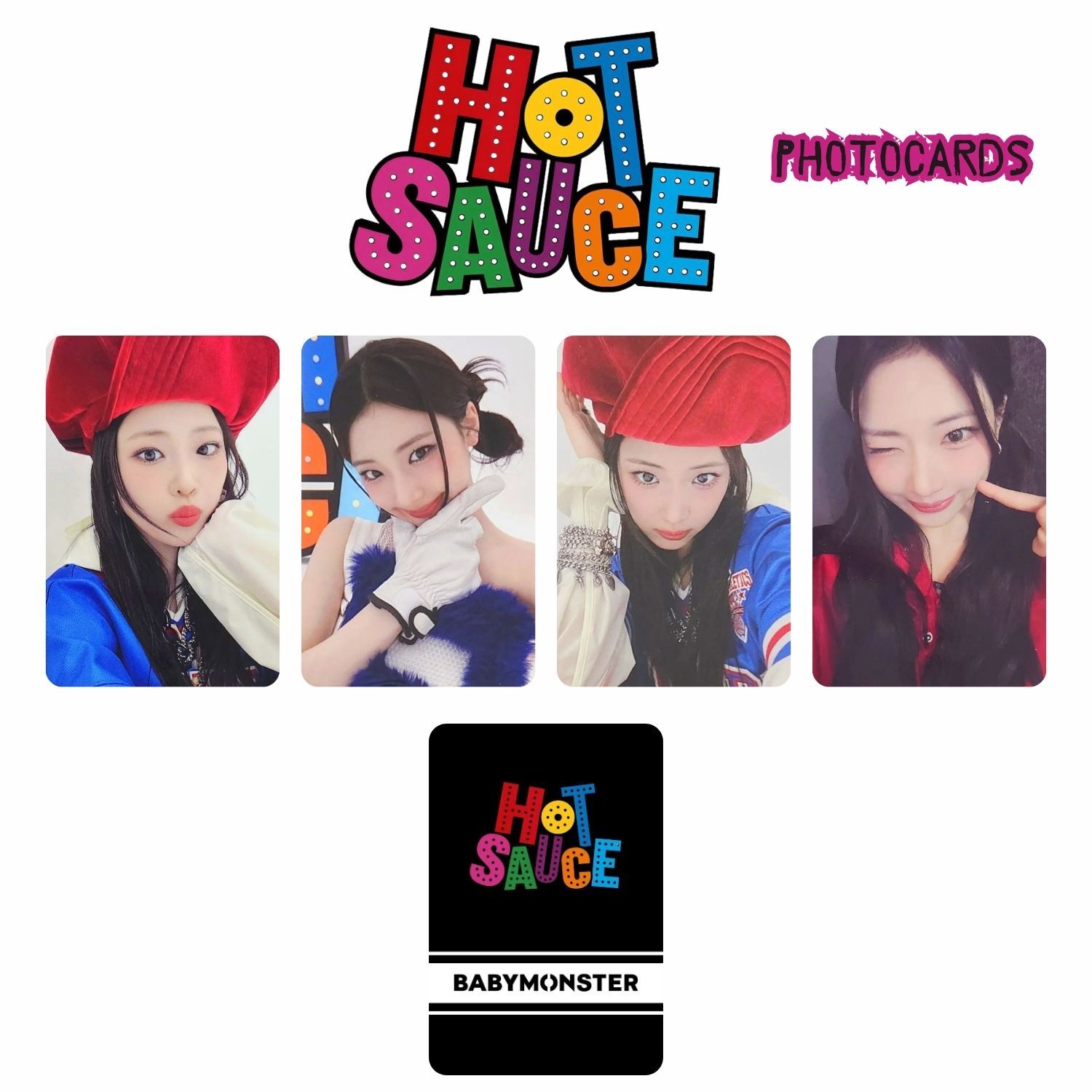 BABYMONSTER Ruka '' Hot Sauce '' Photocards Set