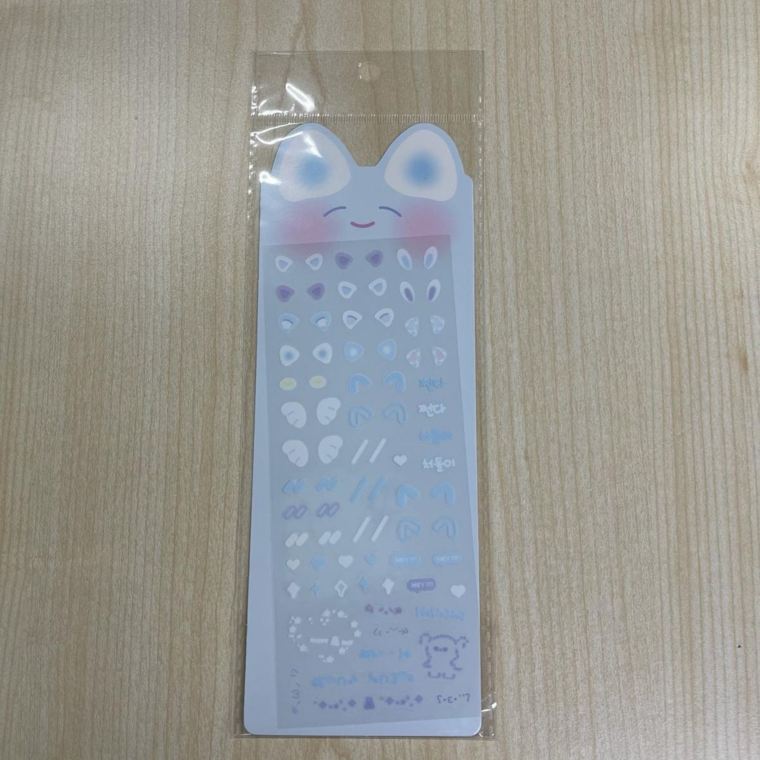 Tavşan Kulak Sticker Mavi