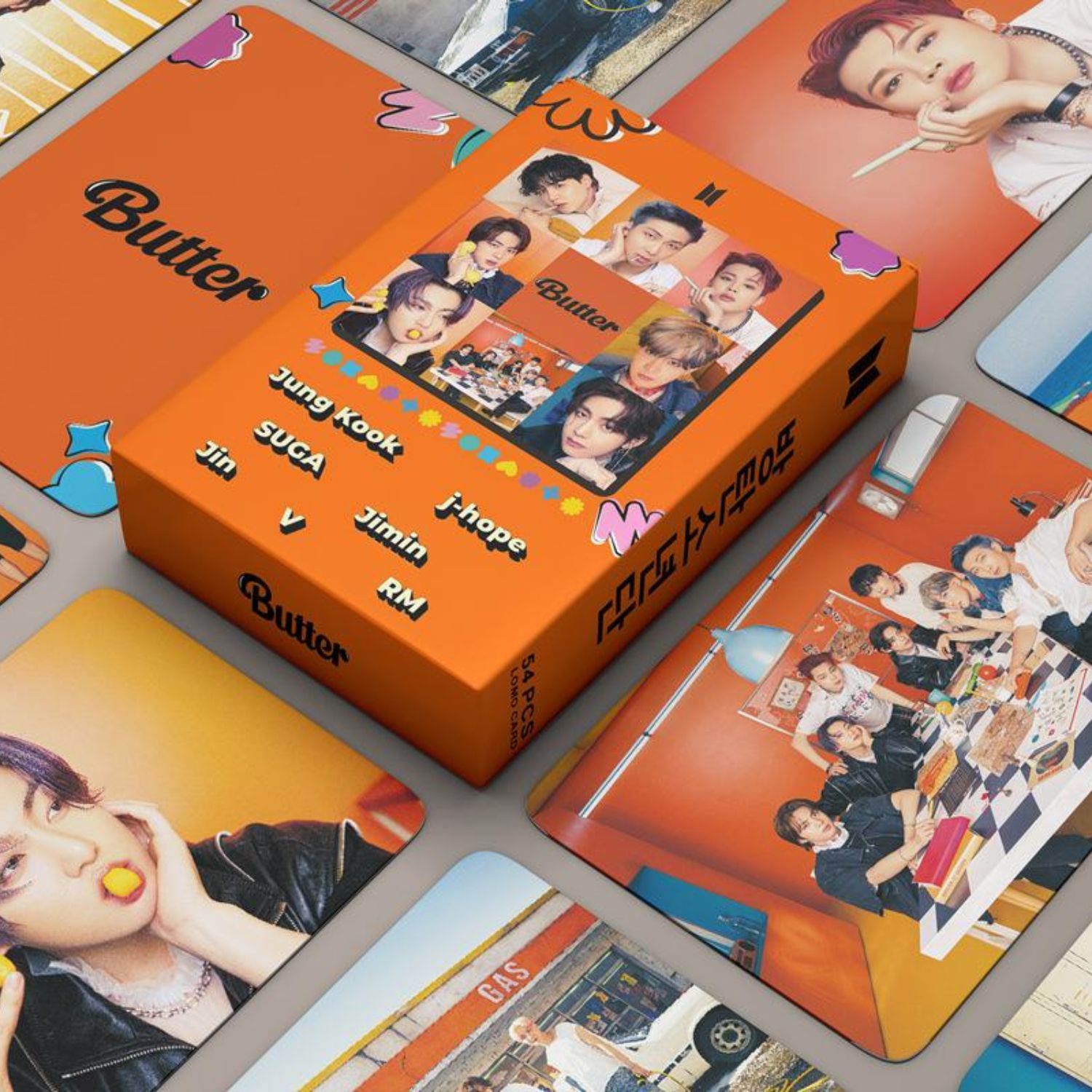 BTS '' Butter '' Çift Yön Baskılı Lomo Card Seti 5