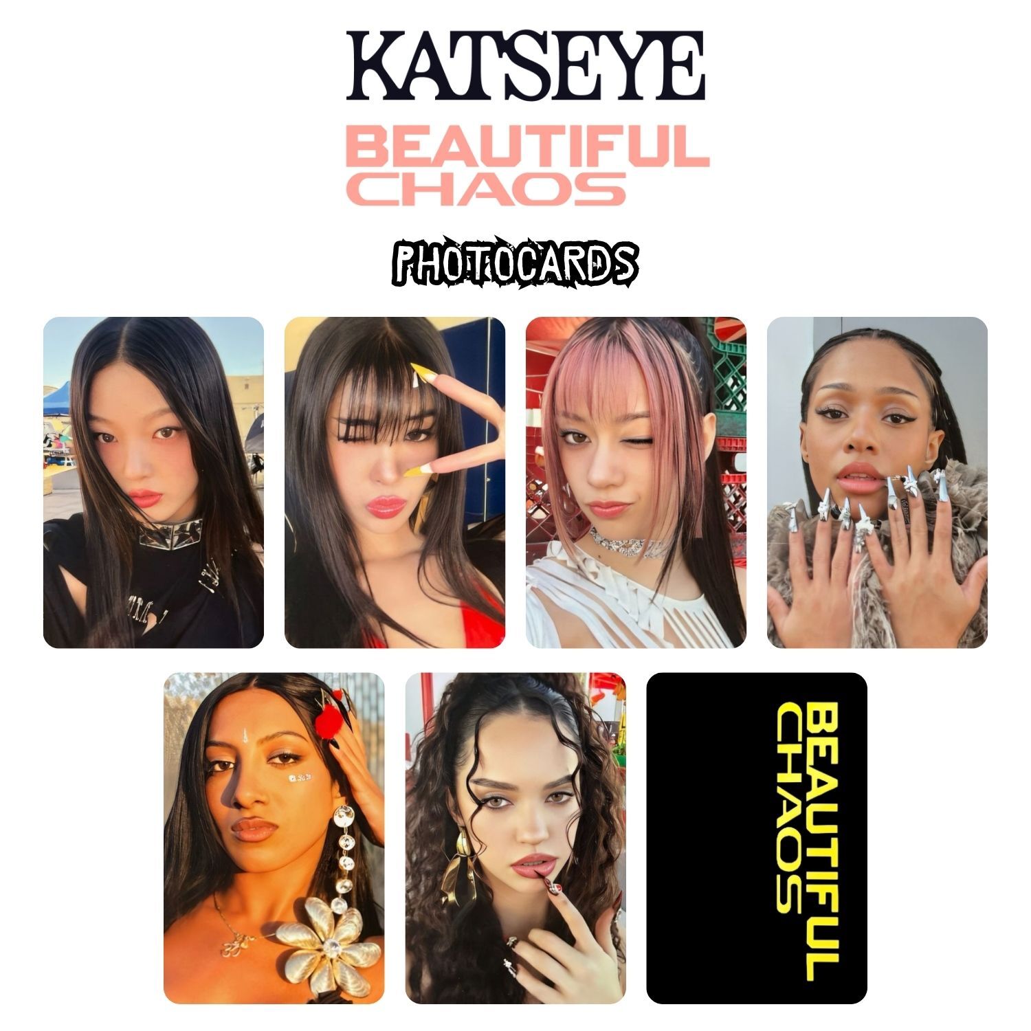 KATSEYE  '' Beautiful Chaos '' Photocards Set 2