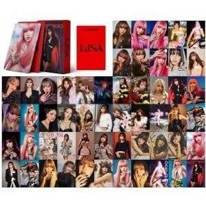 BLACKPINK Lisa '' Alter Ego '' Çift Yön Baskılı Hologramlı Lazer/Lomo Card Seti