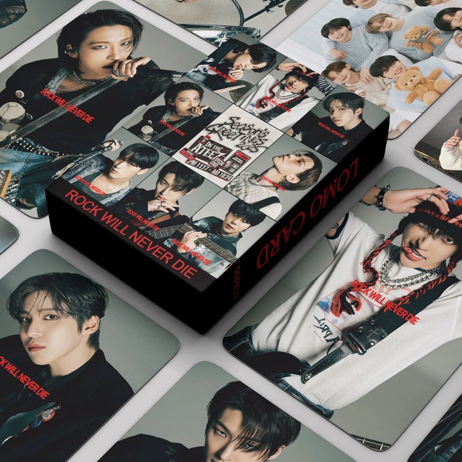 ATEEZ '' Rock Will Never Die. 2025 SG '' Çift Yön Baskılı Lomo Card Seti