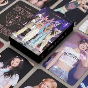 BLACKPINK '' Born Pink '' Çift Yön Baskılı Hologramlı Lazer/Lomo Card Seti