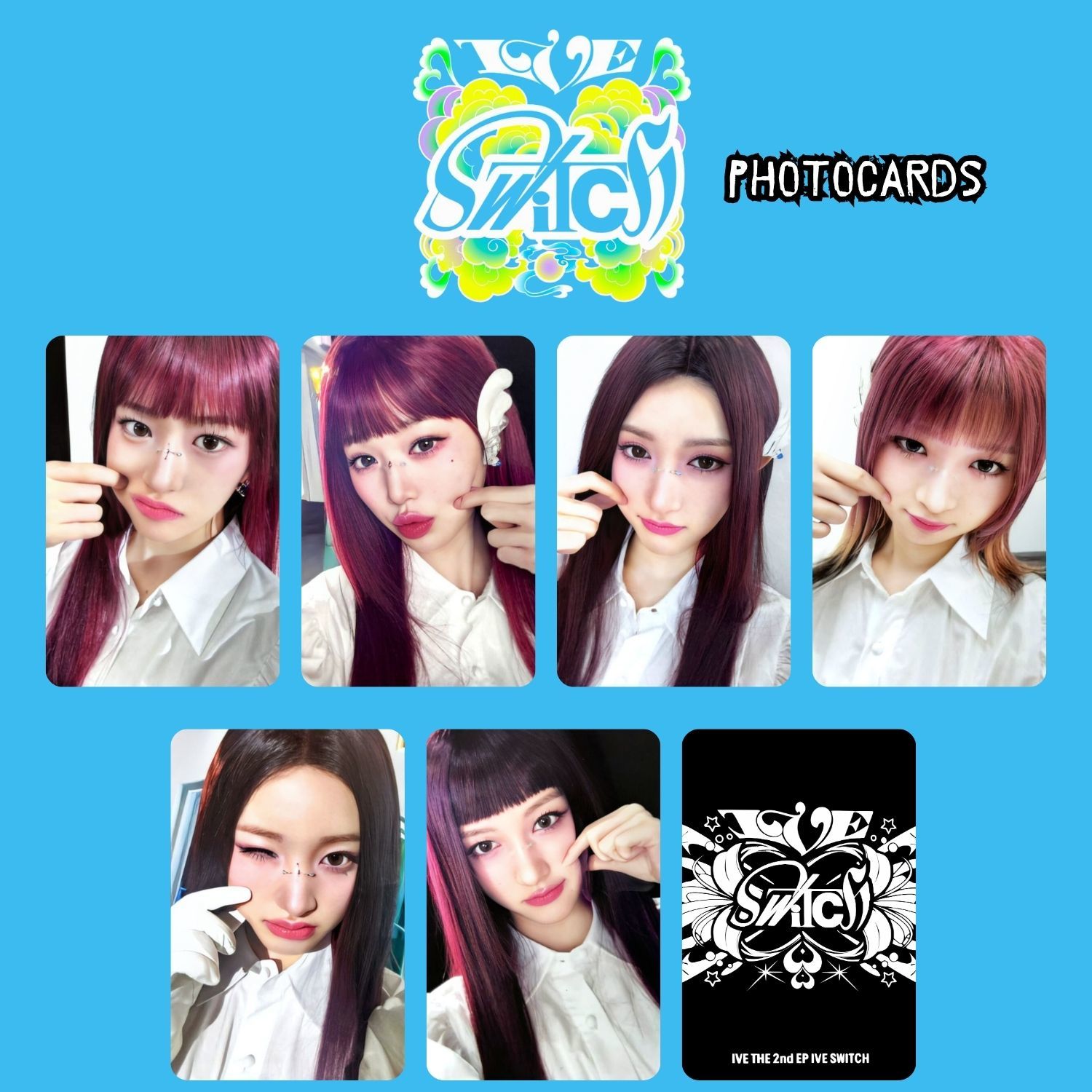 IVE '' Switch '' POB 1 Photocards Set