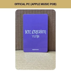 ITZY Yuna '' Ice Cream '' Apple Music POB Photocard