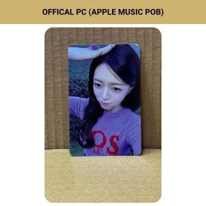 ITZY Yuna '' Ice Cream '' Apple Music POB Photocard