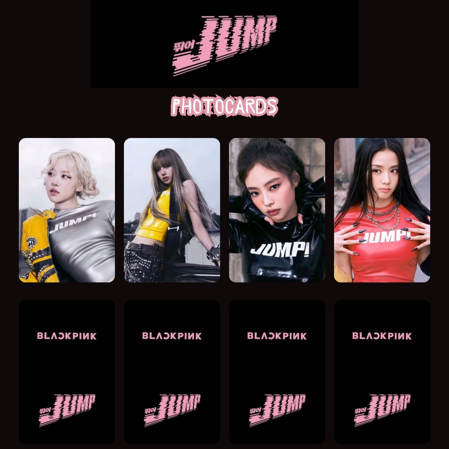 BLACKPINK '' Jump '' Photocards Set 3