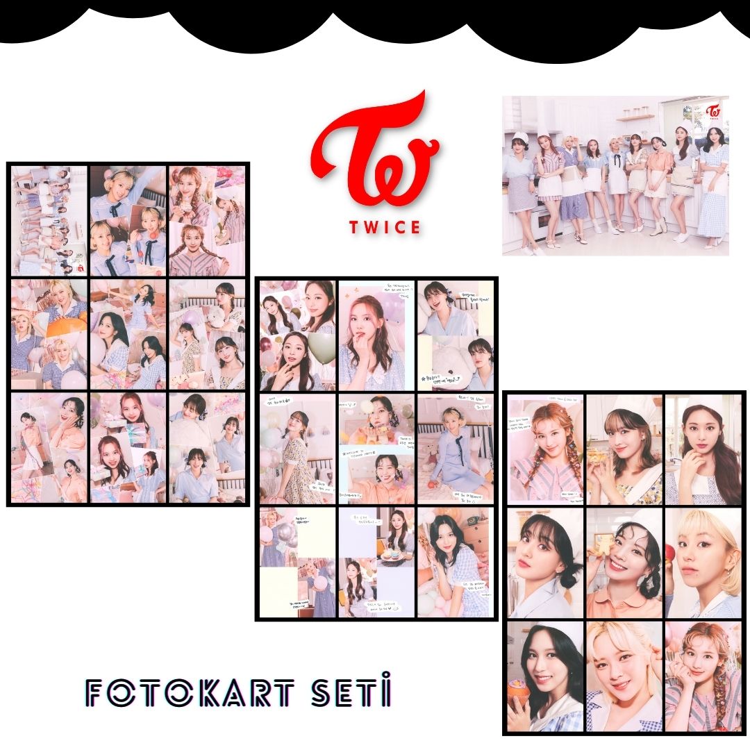 TWICE '' Happy Twice & ONCE Day ! '' Fotokart Seti