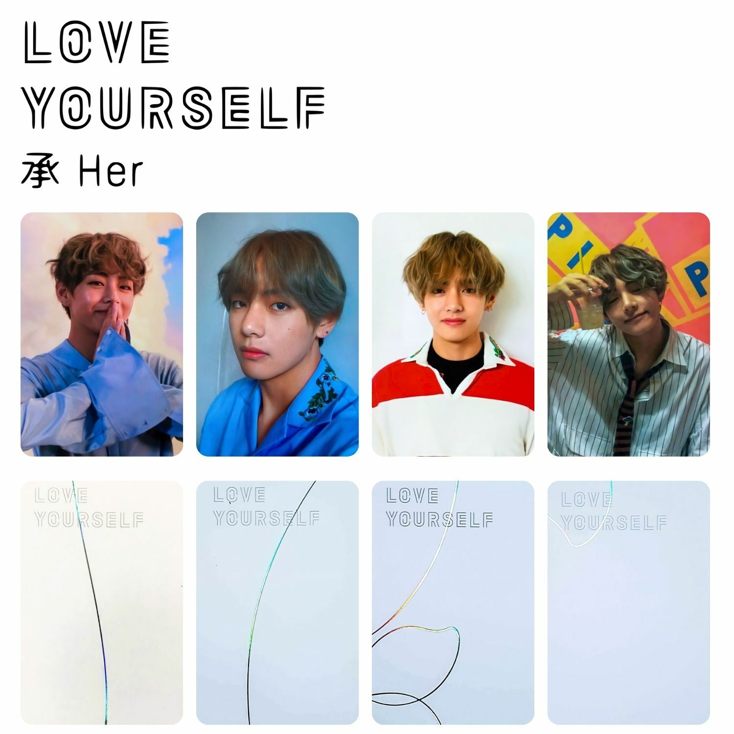 BTS V '' LY Her '' Albüm Kart Seti