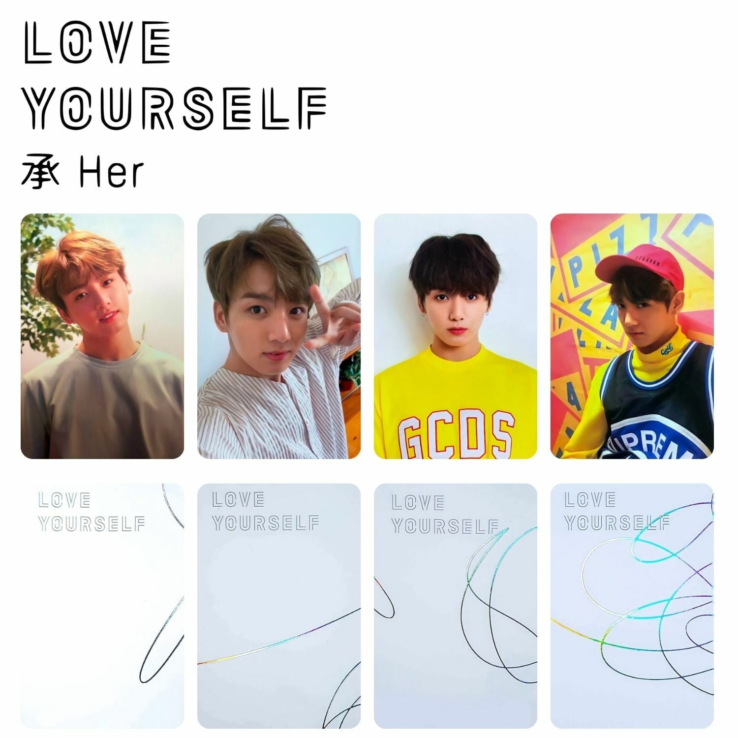 BTS Jungkook '' LY Her '' Albüm Kart Seti