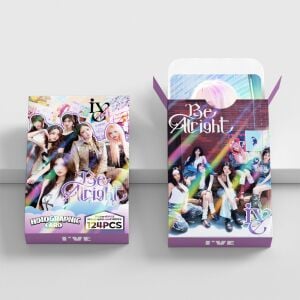 IVE '' Be Allright '' Çift Yön Baskılı Hologramlı / Lomo Card Seti (60 Pcs)