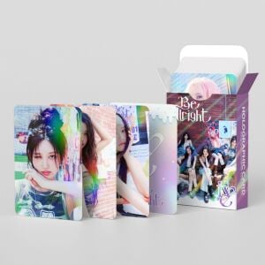 IVE '' Be Allright '' Çift Yön Baskılı Hologramlı / Lomo Card Seti (60 Pcs)
