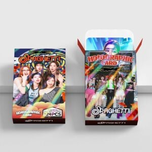 LE SSERAFIM '' Spaghetti '' Çift Yön Baskılı Hologramlı / Lomo Card Seti (60 Pcs)