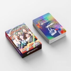 LE SSERAFIM '' Spaghetti '' Çift Yön Baskılı Hologramlı / Lomo Card Seti (60 Pcs)
