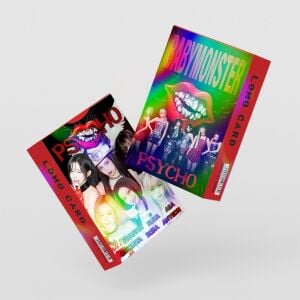 BABYMONSTER '' Psycho '' Çift Yön Baskılı Hologramlı / Lomo Card Seti (60 Pcs)