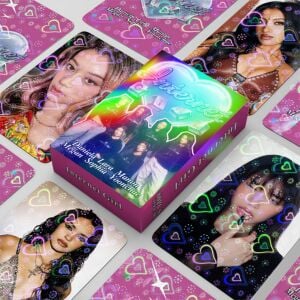 KATSEYE '' Internet '' Çift Yön Baskılı Hologramlı / Lomo Card Seti (60 Pcs)