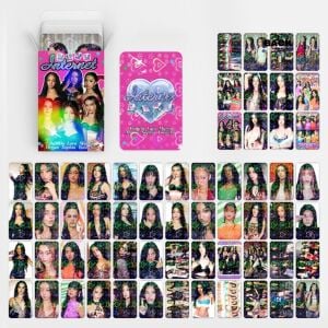 KATSEYE '' Internet '' Çift Yön Baskılı Hologramlı / Lomo Card Seti (60 Pcs)
