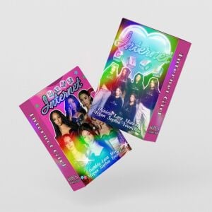 KATSEYE '' Internet '' Çift Yön Baskılı Hologramlı / Lomo Card Seti (60 Pcs)